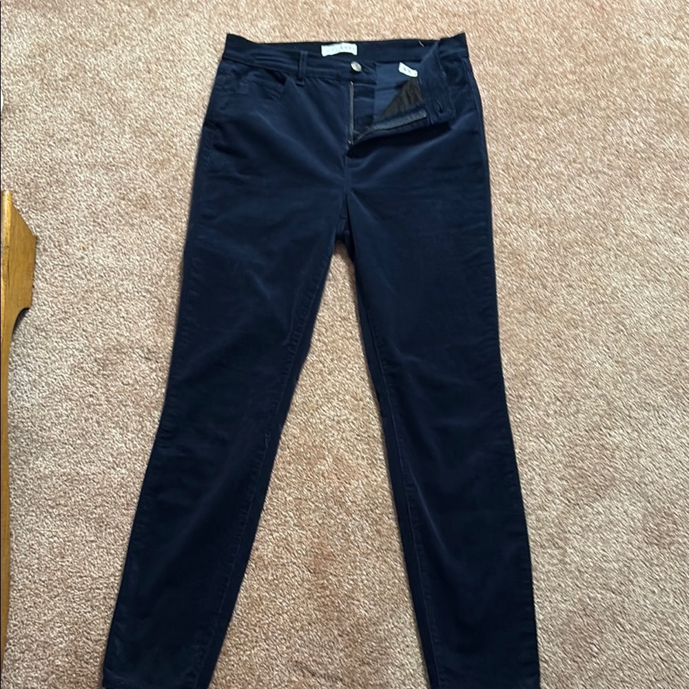 LOFT BlueStraight Leg soft corduroy pants